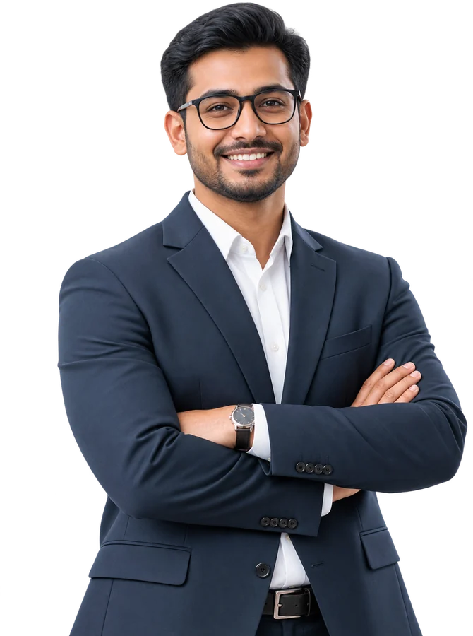 Institute owner in a suit